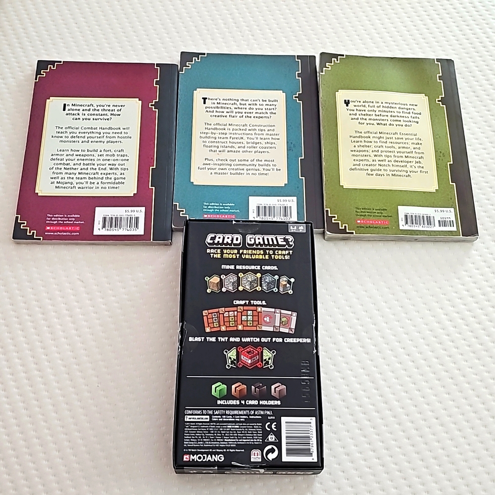 Minecraft Bundle - Card Game and 3 Books - Picture 2 of 4